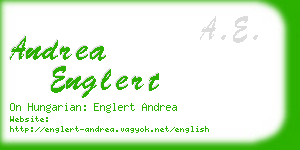 andrea englert business card